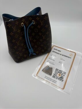 Louis Vuitton Monogram NeoNoe with Blue Trim